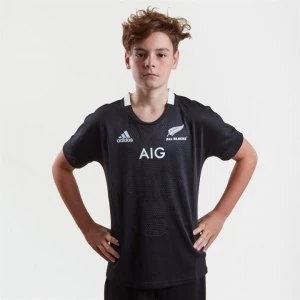 Image of adidas New Zealand All Blacks Rugby Shirt Juniors - Black