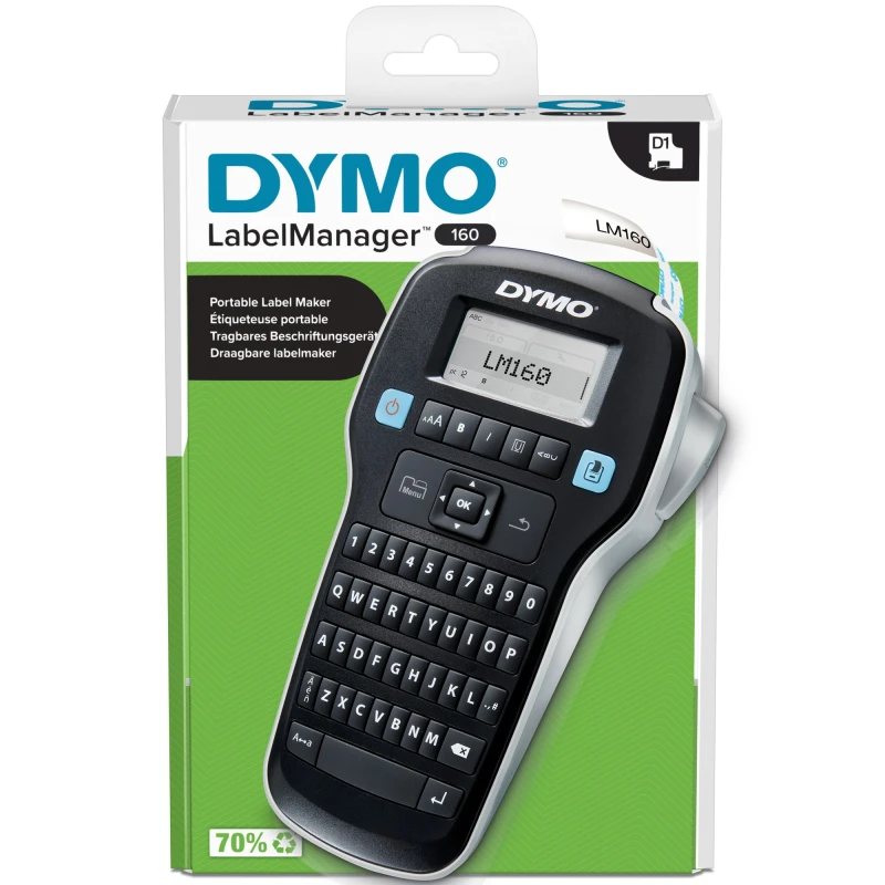 Image of DYMO LabelManager 160 Label Maker Handheld Label Printer with QWERTY