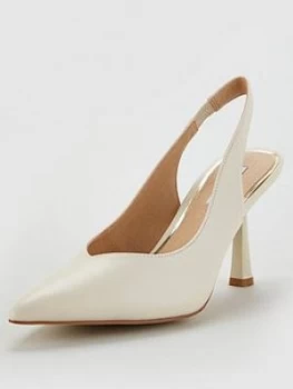 Image of Office Morticia Heeled Shoe - Off White
