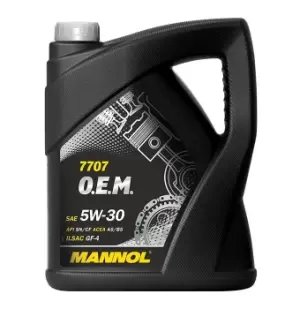 Image of MANNOL Engine oil VW,AUDI,MERCEDES-BENZ MN7707-5 Motor oil,Oil