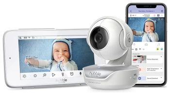Image of HUBBLE Nursery Pal Deluxe Smart Baby Monitor - White