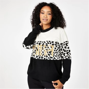 Image of Biba BIBA Intarsia Stripe Knitted Jumper - Multi