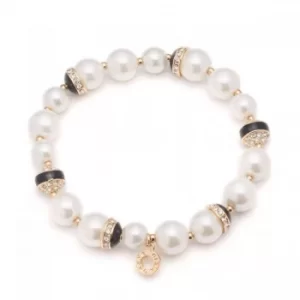 Image of Ladies Anne Klein Gold Plated Sweet Pearls Bracelet