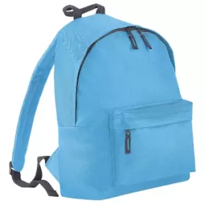 Image of Bagbase Fashion Backpack / Rucksack (18 Litres) (One Size) (Surf Blue/ Graphite Grey)