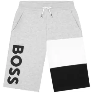 Image of Boss Large Logo Shorts Juniors - Grey