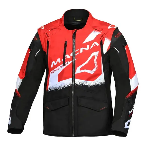 Image of Macna Landmark MX Jacket Red Black Size M