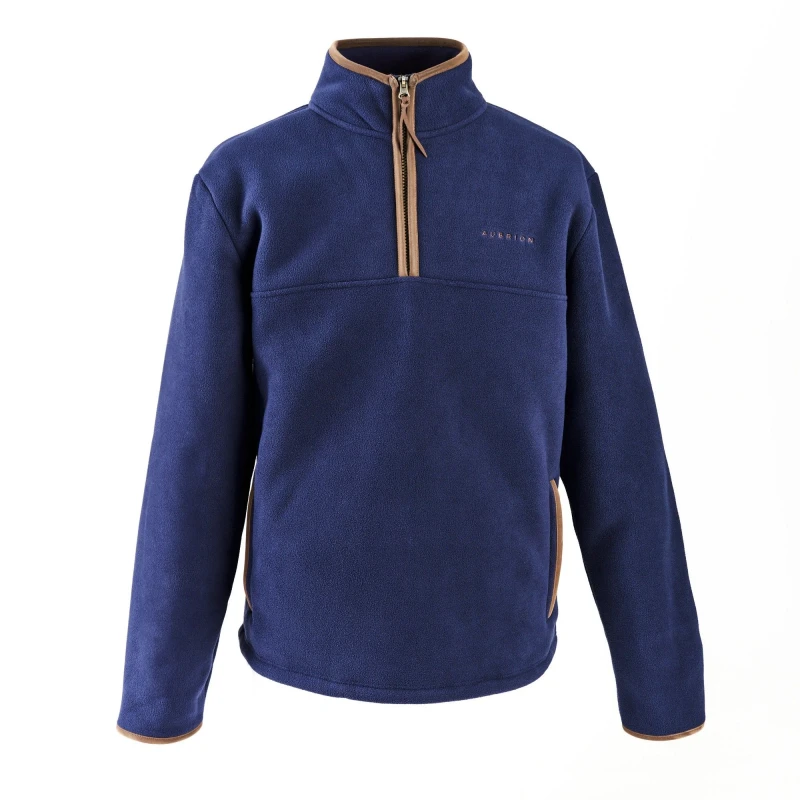 Image of Aubrion Aubrion Men Core Half Zip Fleece Jacket in Navy Size: X-Small Navy XS Male 5063527443489