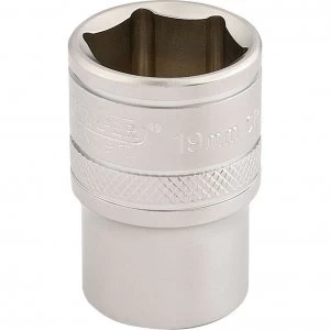 Image of Draper 1/2" Drive Satin Finish Hexagon Socket Metric 1/2" 19mm