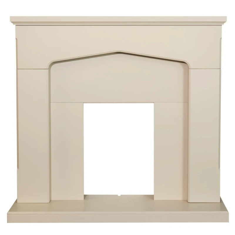Image of Adam Fires & Fireplaces Adam Cotswold Fireplace in Stone Effect, 48" in Cream Cream Unisex