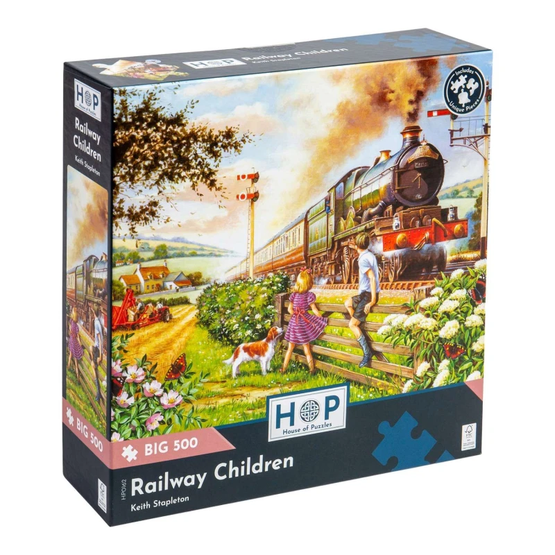 Image of The House Of Puzzles Railway Children, BIG 500 Piece Jigsaw Puzzle Multi unisex