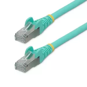 Image of StarTech.com 50cm CAT6a Ethernet Cable - Aqua - Low Smoke Zero...