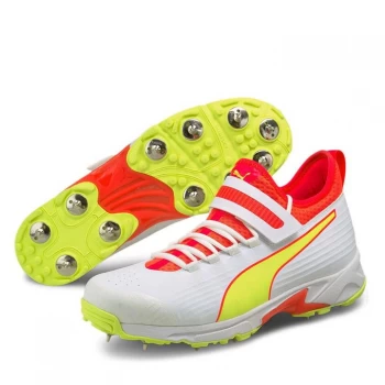 Image of Puma 19.1 Bowling Cricket Shoes Mens - White/Yellow