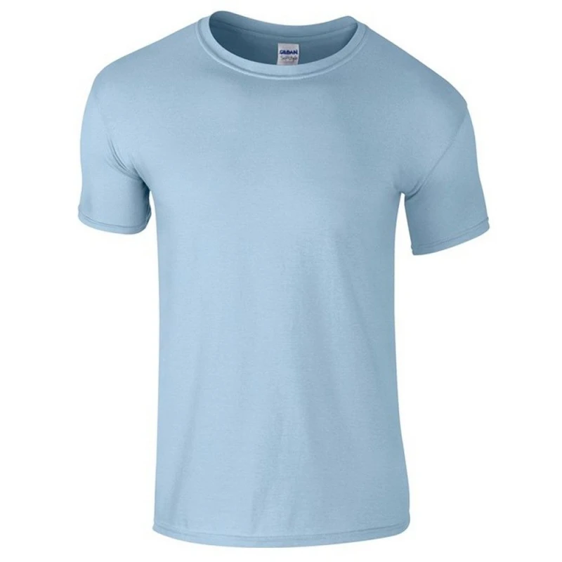 Image of Gildan Softstyle Plain T-Shirt in Light Blue Size: 5-6 Years Light Blue Unisex 5-6 Years