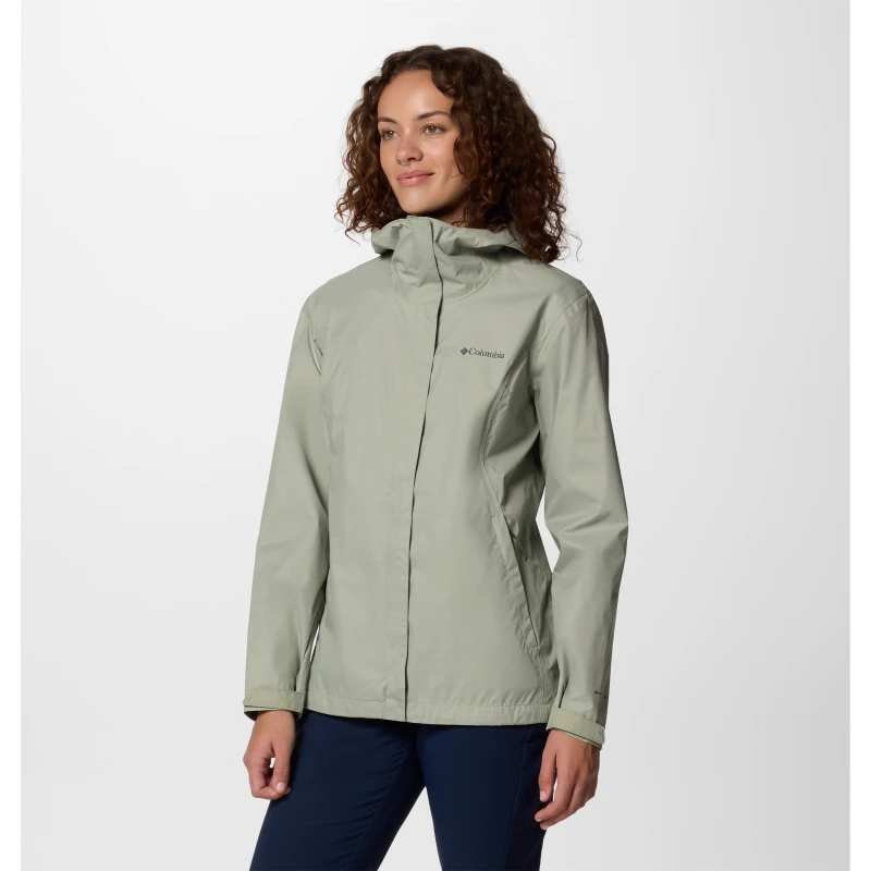 Image of Columbia Womens Arcadia Packable Waterproof Jacket Safari female 14 (L)