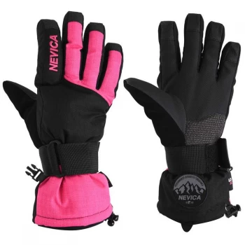 Image of Nevica Brixen Ski Gloves Junior - Black/Pink