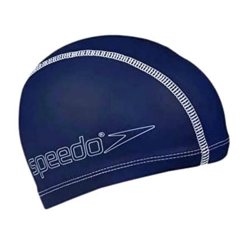 Image of Speedo Junior Pace Swimming Cap | Kids Swim | Dry Hair, Navy, One Size, Blue RS-8-720731819