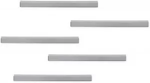 Image of Durable Magentic strip DURAFIX RAIL (W x H) 210 mm x 17mm Self-adhesive Silver 5 pcs/pack 5 pcs 470623