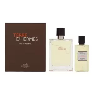 Image of Hermes Terre D'hermes 2 Piece Gift Set: Eau de Toilette 100ml - Shower Gel 80ml TJ Hughes