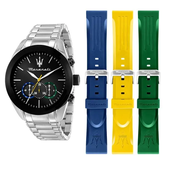 Image of Maserati R8873612061 Traguardo Watch With Interchangeable Straps - W81251