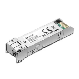 Image of TP-LINK TL-SM321B. SFP transceiver type: Fiber optic Maximum data transfer rate: 1250 Mbps Interface type: SFP