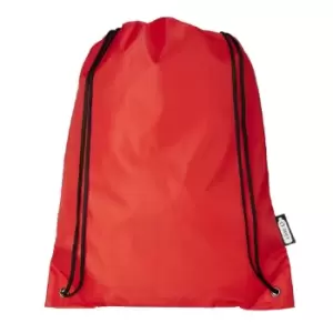 Image of Bullet Oriole Recycled Drawstring Backpack (One Size) (Red)