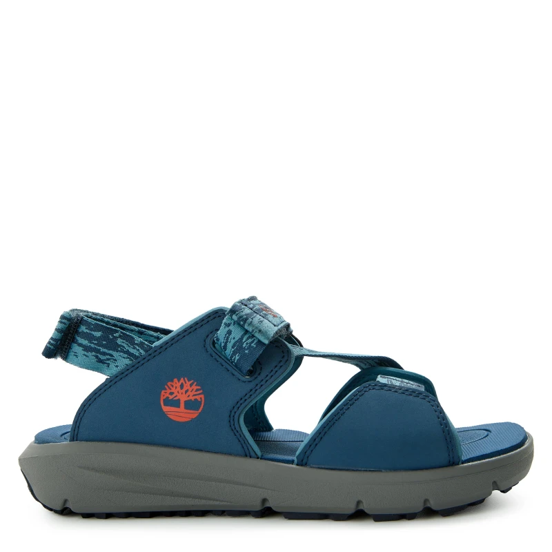 Image of Timberland Mens Backstrap Flat Sandals MedBlue Webbing male 3.5 (36.5)