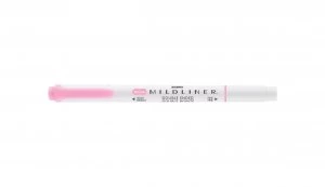 Image of Zebra Mildliner Double Ended Highlighter Pink PK10