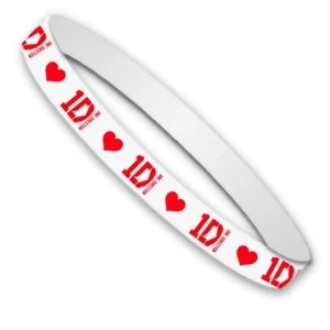 Image of One Direction - White Gummy Wristband