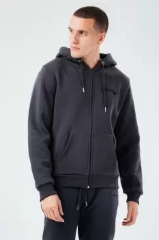 Image of HYPE CHARCOAL OVERSIZED ZIP mens HOODIE