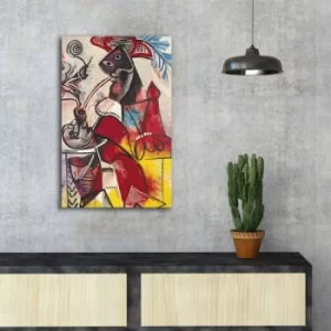 Image of FAMOUSART-085 Multicolor Decorative Canvas Painting