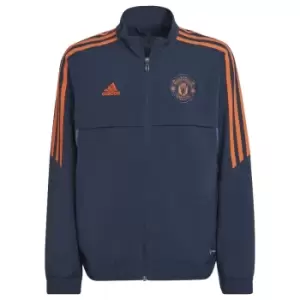 Image of 2022-2023 Man Utd Presentation Jacket (Navy) - Kids