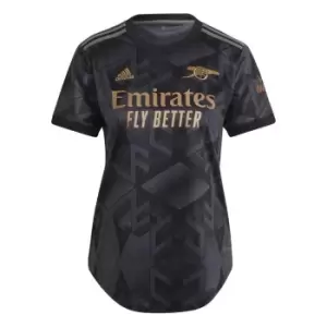 Image of adidas Arsenal FC Away Shirt Womens 2022 2023 - Black