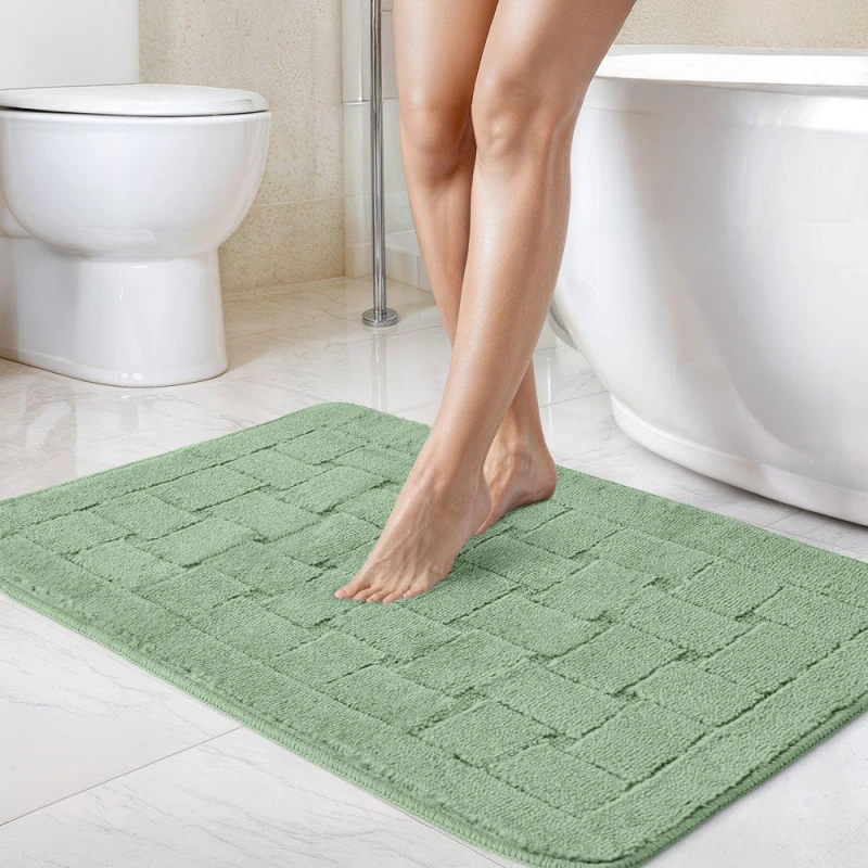 Image of EMMA BARCLAY Orkney Sage Bath Mat and Pedestal Set 12401384