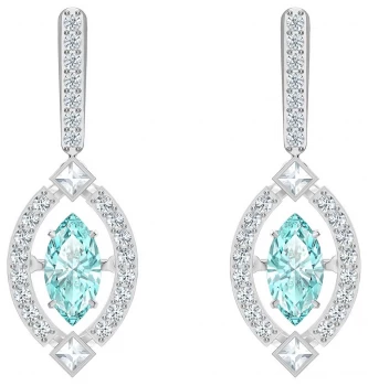 Image of Swarovski Sparkling Dance Rhodium Plated Pierced Jewellery