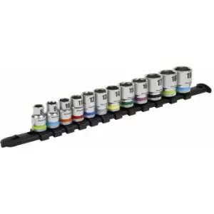 Image of Sealey AK2660 Socket Set 12pc 3/8"Sq Drive 6pt WallDrive Metric