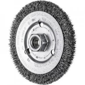 Image of PFERD HORSE round brush uncoated 125 x 15mm wire thickness 0.3mm With thread M14 43502301