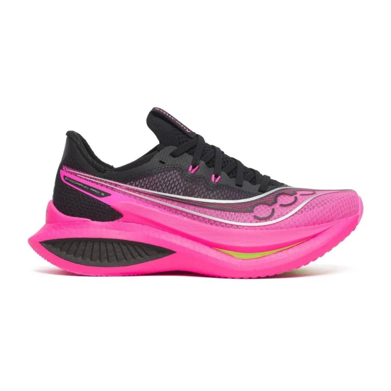 Image of Saucony Endorphin Pro 5 Pink Black SS26 Women's Shoes, Size 41 - EUR