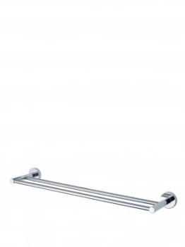 Image of Aqualux Haceka Kosmos 8.4cm Double Towel Rail