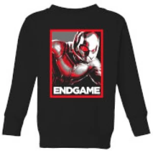 Image of Avengers Endgame Ant-Man Poster Kids Sweatshirt - Black - 5-6 Years
