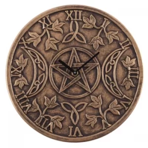 Image of Terracotta Triple Moon Clock by Lisa Parker