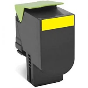 Image of Lexmark 80C2XYE Yellow Laser Toner Ink Cartridge