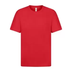 Image of Casual Classic Mens Ringspun Tee (S) (Red)