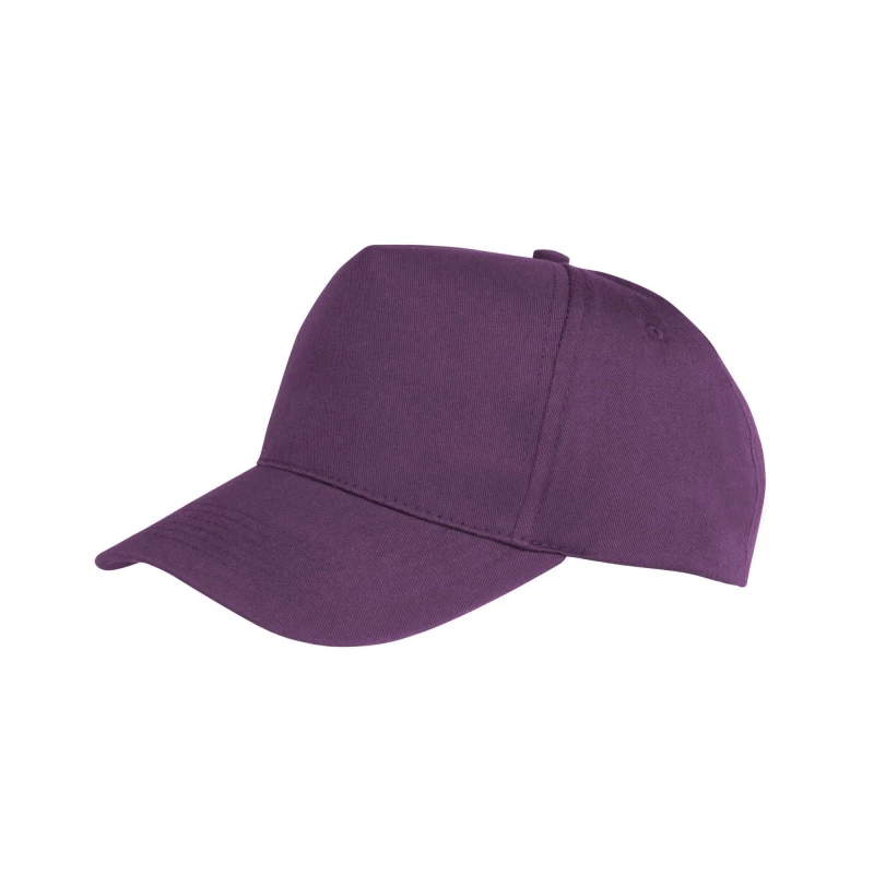 Image of Result Result Men Boston 5 Panel Polycotton Baseball Cap in Purple Purple One Size Male 5063470734450