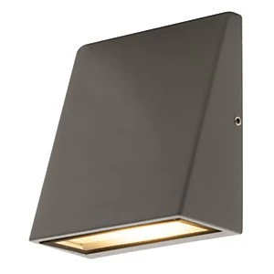 Image of Luceco LED Grey Exterior Wedge Wall Light - 3W