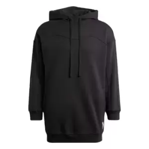 Image of adidas Lounge Fleece Hoodie Womens - Black