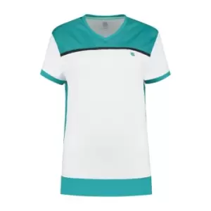 Image of HYPERCOURT ADVANTAGE TEE 2 White / ARUBA Blue - S