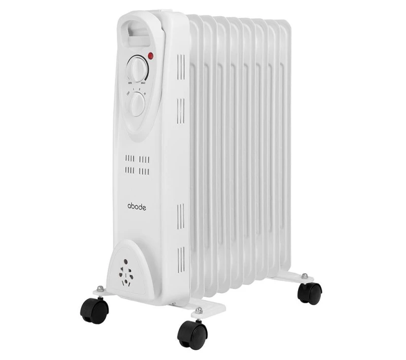 Image of ABODE AOFR9003 Portable Oil-Filled Radiator - White 5056233839462