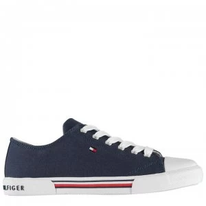 Image of Tommy Hilfiger Tommy Canvas Low Trainers - Blue 800