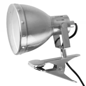 Image of Portishead Brushed Chrome Clip-on Spotlight Lamp