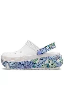 Image of Crocs Classic Butterfly Cutie Sandal, White, Size 12 Younger